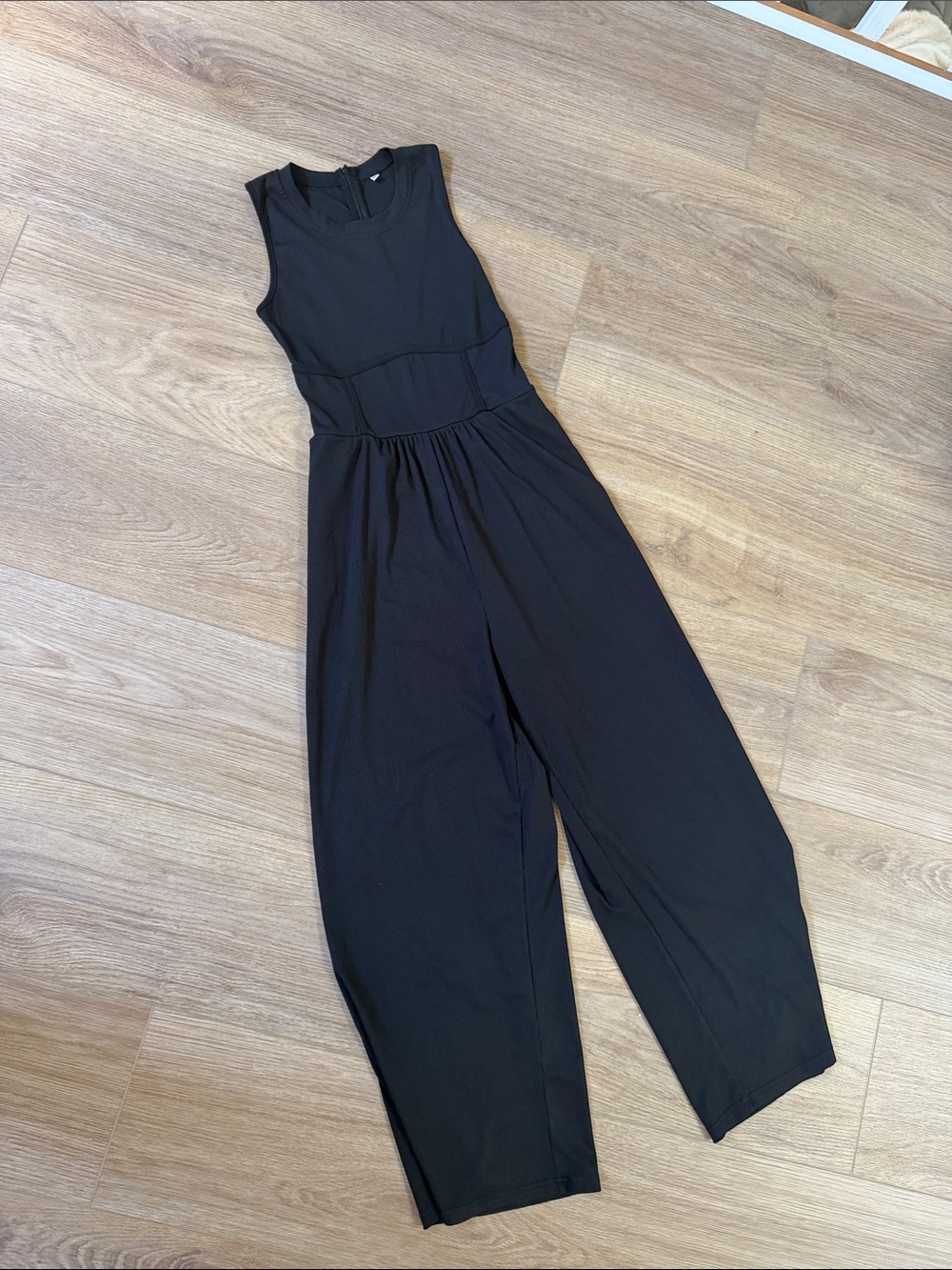 Women's Black Sleeveless Jumpsuit